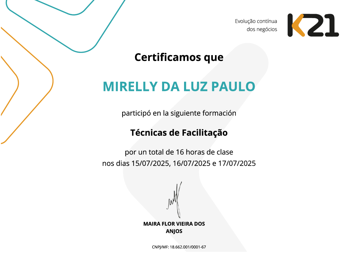 Certificado K21